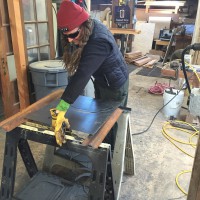 Sally at work