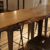 SF Coffee Live Edge Walnut floating table